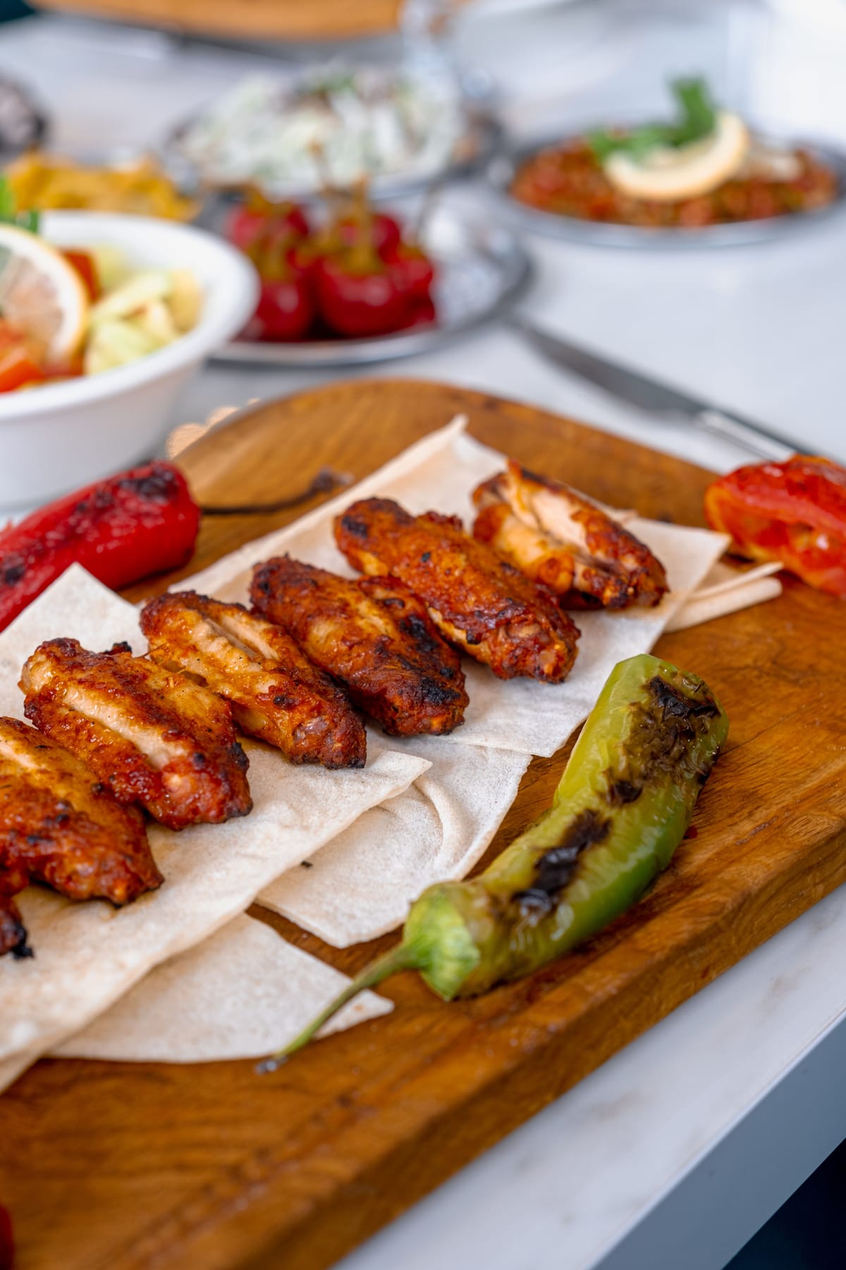 طبق اجنحة دجاج
